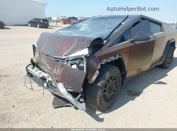 7G2CEHEE0RA054411 2024 TESLA CYBERTRUCK Коричневый Вид спереди