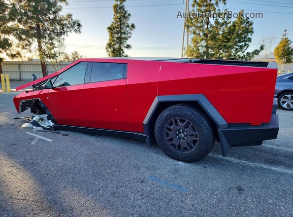 7G2CEHEE2SA071779 2025 TESLA CYBERTRUCK Red Tył lewy