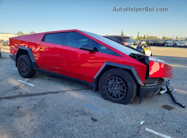 7G2CEHEE2SA071779 2025 TESLA CYBERTRUCK Red Przód prawy