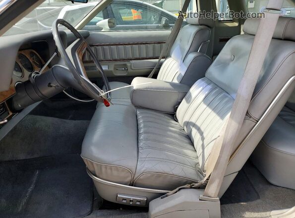 7G87S106754 1977 FORD THUNDERBIRD Gray Vista interior delantera