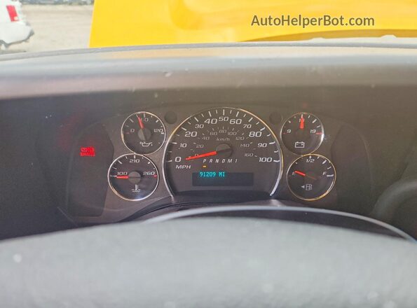 7GZ37TC77MN007770 2021 GMC SAVANA Yellow Instrument cluster view