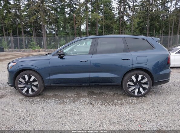 7JDEV3VL7SG016340 2025 VOLVO EX90 Blue სალონის 360-გრადუსიანი ხედი