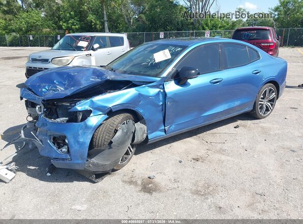 7JR102FM2MG091166 2021 VOLVO S60 Blue Vista tres cuartos delantera izquierda