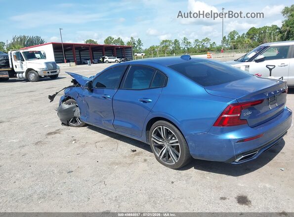 7JR102FM2MG091166 2021 VOLVO S60 Blue Trasero izquierdo
