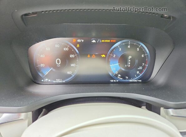 7JR102TL9MG113191 2021 VOLVO S60 Серый Вид щитка приборов