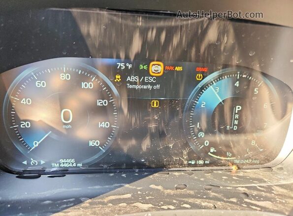 7JRA22TK2LG048913 2020 VOLVO S60 Gray Instrument cluster view