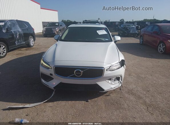 7JRA22TK9KG017978 2019 VOLVO S60 White წინა პანელის ხედი