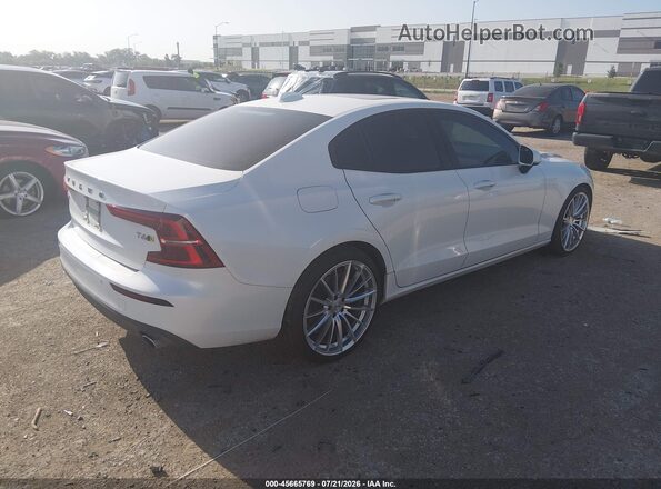 7JRA22TK9KG017978 2019 VOLVO S60 White უკანა მარჯვენა