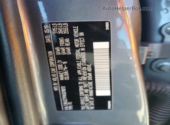 7JRA22TM1KG018012 2019 VOLVO S60 Gray Vista de la etiqueta del VIN