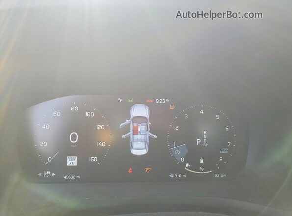 7JRL12TL7NG176068 2022 VOLVO S60 Gray Widok zestawu wskaźników