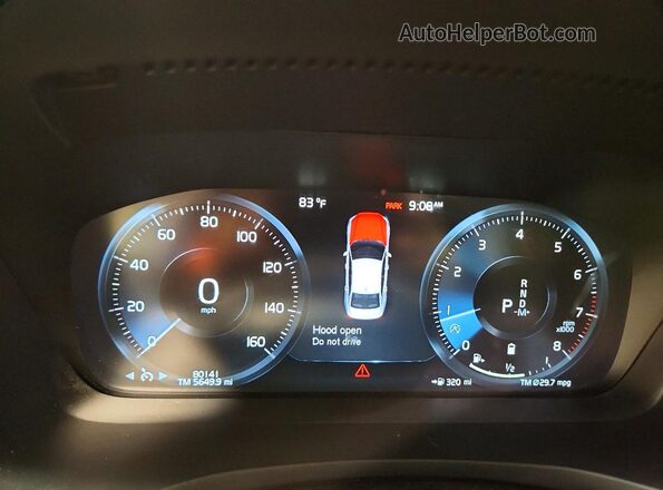 7JRL12TZ1NG154376 2022 VOLVO S60 Blue Widok zestawu wskaźników