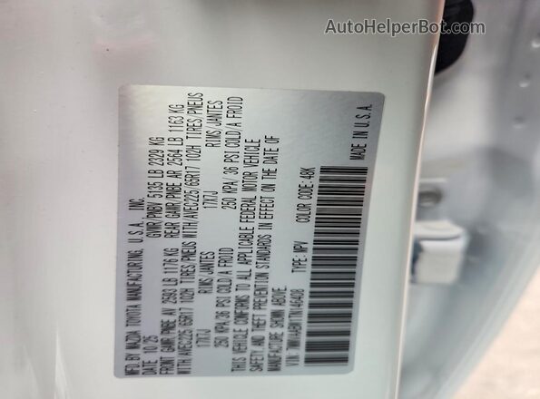 7MMVAABW1TN146408 2026 MAZDA CX-5 White Widok naklejki z numerem VIN