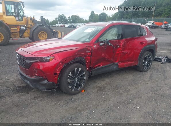 7MMVAAEWXSN107472 2025 MAZDA CX-50 HYBRID Red Առջևի ձախ երեք քառորդ տեսարան