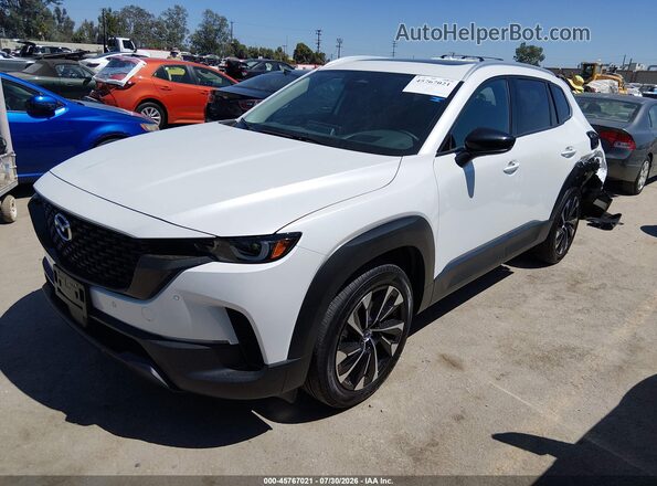 7MMVAAEWXTN154308 2026 MAZDA CX-50 HYBRID White წინა მარცხენა ხედი სამი მეოთხედიდან