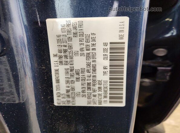 7MMVABAM2SN375183 2025 MAZDA CX-5 Blue VIN կոդի պիտակի տեսք