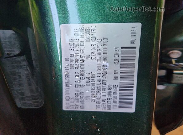 7MMVABBL1TN486928 2026 MAZDA CX-5 Green Widok naklejki z numerem VIN