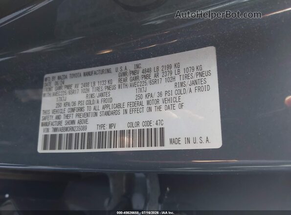 7MMVABBM0RN235089 2024 MAZDA CX-5 Gray Вид підкапотного простору