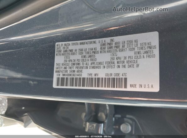 7MMVABBM5SN314456 2025 MAZDA CX-5 Dark Blue Widok komory silnika