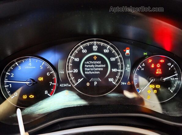 7MMVABBM8SN341778 2025 MAZDA CX-5 Black Instrument cluster view