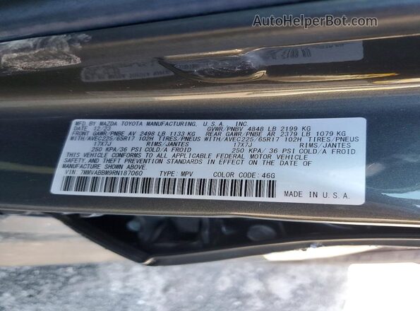 7MMVABBM9RN187060 2024 MAZDA CX-5 Gray სალონის 360-გრადუსიანი ხედი