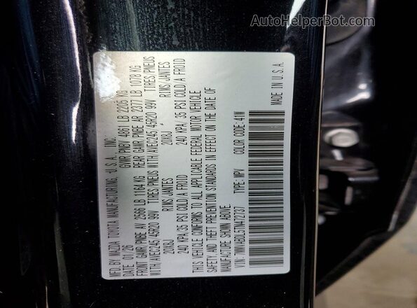 7MMVABDL5TN472737 2026 MAZDA CX-5 Black VIN კოდის სტიკერის ხედი