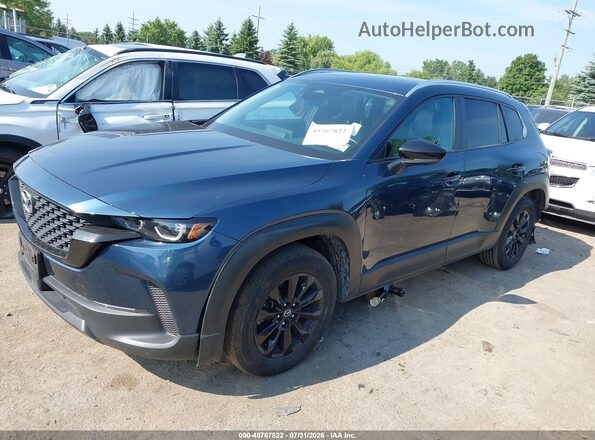 7MMVABDM3SN346223 2025 MAZDA CX-5 Blue წინა მარცხენა ხედი სამი მეოთხედიდან