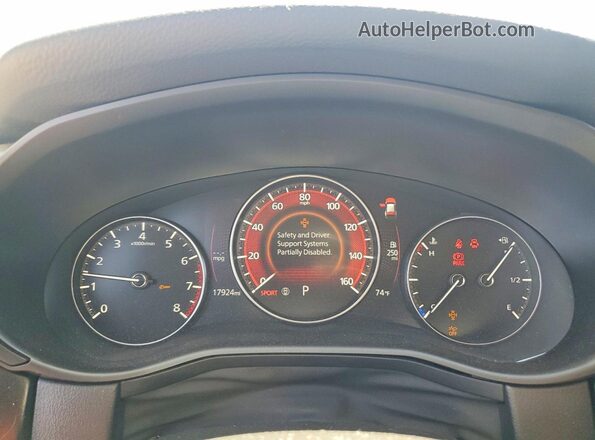 7MMVABDYXRN235682 2024 MAZDA CX-5 Black Instrument cluster view