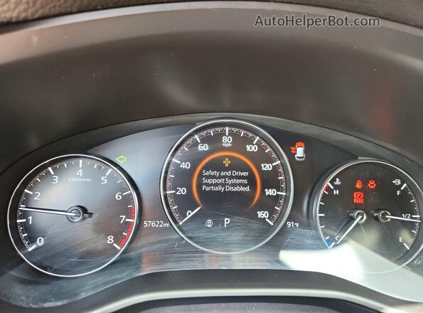 7MMVABEM6PN120635 2023 MAZDA CX-5 Red Instrument cluster view