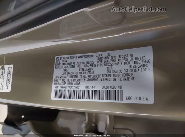 7MMVABXY1SN323912 2025 MAZDA CX-5 Green Շարժիչի բաժամունքի տեսք