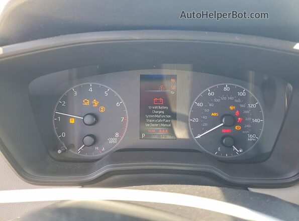 7MUAAABG8RV120159 2024 TOYOTA COROLLA White Instrument cluster view
