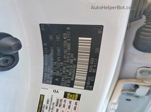 7MUBAAAG9RV078607 2024 TOYOTA COROLLA White 360 interior view