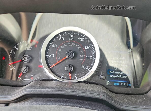 7MUBAABG1NV033931 2022 TOYOTA COROLLA Черный Вид щитка приборов