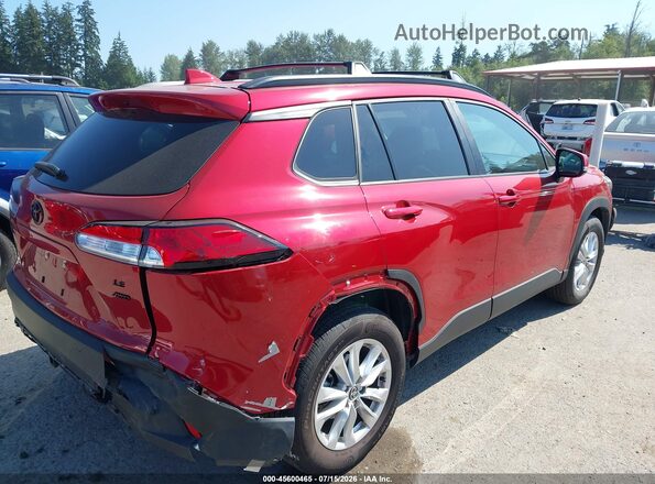 7MUBAABG5PV063498 2023 TOYOTA COROLLA CROSS Red Rear right