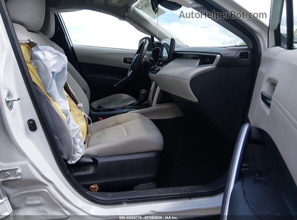 7MUBAABG8PV069344 2023 TOYOTA COROLLA CROSS White Widok wnętrza z przodu