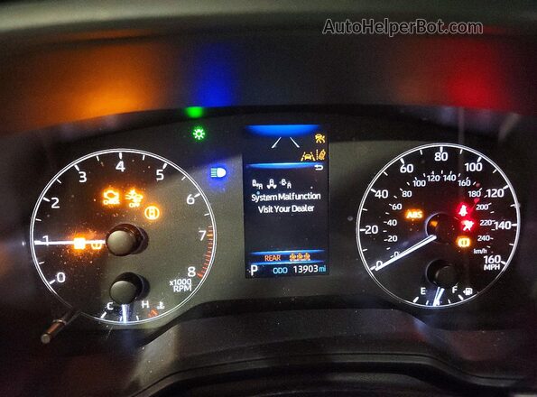 7MUCAAAG0RV078001 2024 TOYOTA COROLLA Blue Instrument cluster view