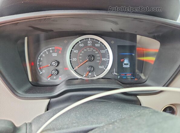 7MUCAAAG5NV036675 2022 TOYOTA COROLLA Red Instrument cluster view