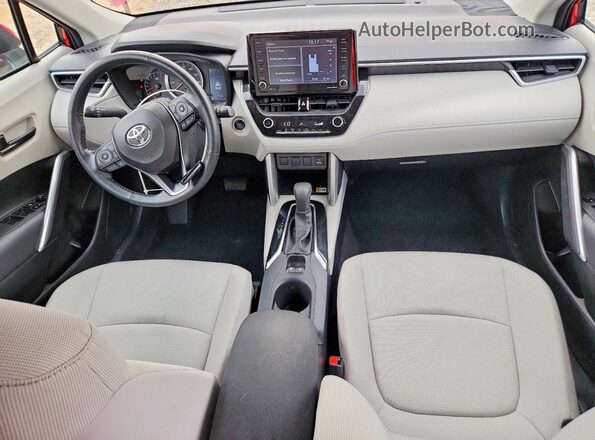 7MUCAAAG5NV036675 2022 TOYOTA COROLLA Red Dashboard view