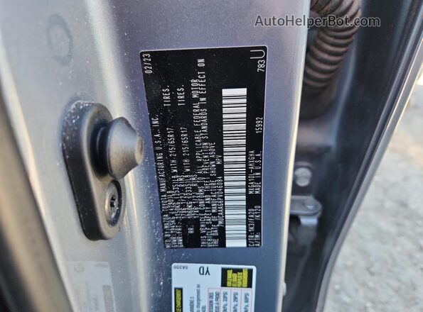 7MUCAAAG6PV046084 2023 TOYOTA COROLLA Gray Вид наклейки з VIN-кодом