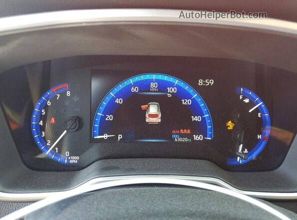 7MUDAABG4NV024147 2022 TOYOTA COROLLA Red Instrument cluster view