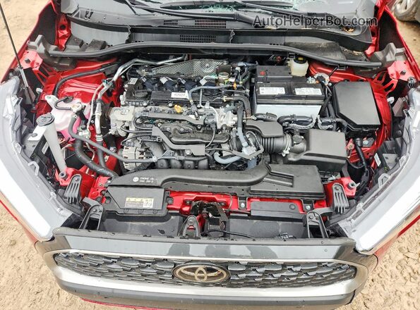 7MUEAAAG6SV134604 2025 TOYOTA COROLLA Red Вид підкапотного простору