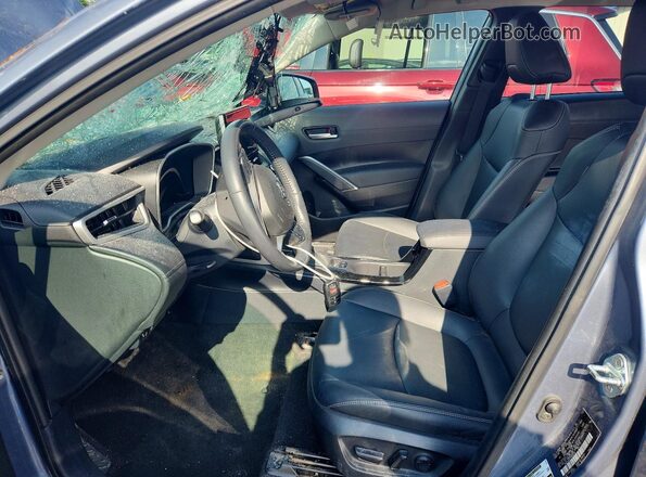 7MUEAABG1PV058733 2023 TOYOTA COROLLA Gray Widok wnętrza z przodu
