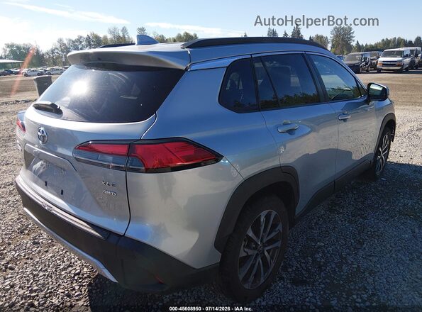 7MUEAABG4NV014190 2022 TOYOTA COROLLA CROSS Silver Trasero derecho