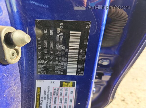 7MUFBABG4RV047164 2024 TOYOTA COROLLA Blue Vista de la etiqueta del VIN