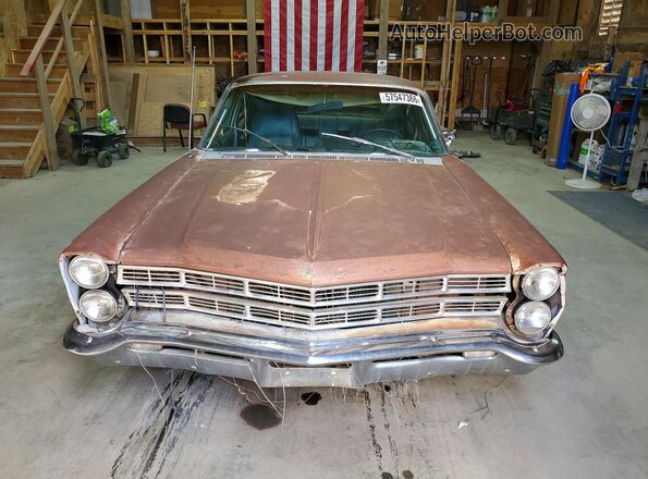 7P54C128153 1967 FORD GALAXIE Gray Front view