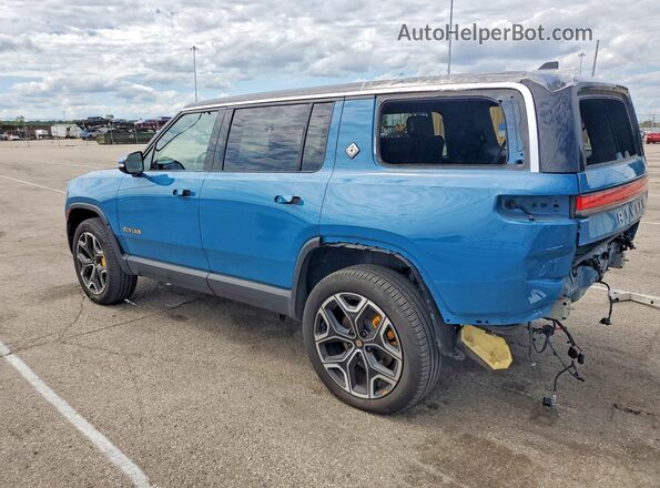 7PDSGABA3RN045264 2024 RIVIAN R1S Синий Задняя левая четверть