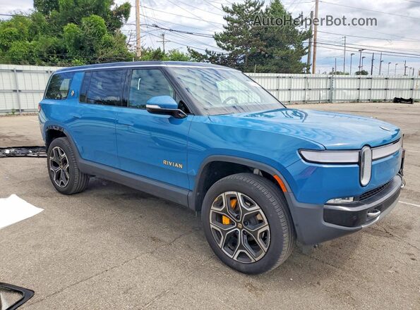 7PDSGABA3RN045264 2024 RIVIAN R1S Синий Передняя правая четверть