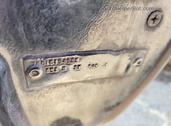 7R01C194933 1967 FORD MUSTANG Черный Вид наклейки с VIN-кодом