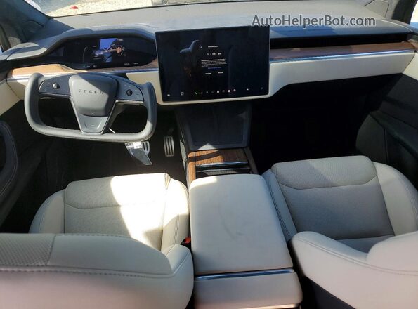 7SAXCAE57PF392831 2023 TESLA MODEL Gray Вид панелі приладів