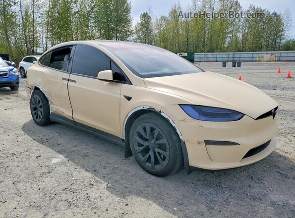 7SAXCBE51PF403490 2023 TESLA MODEL Cream Delantero derecho