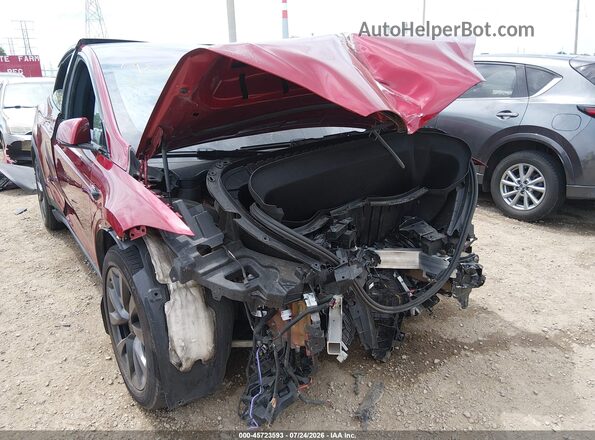 7SAXCBE51PF421195 2023 TESLA MODEL X Red Front view